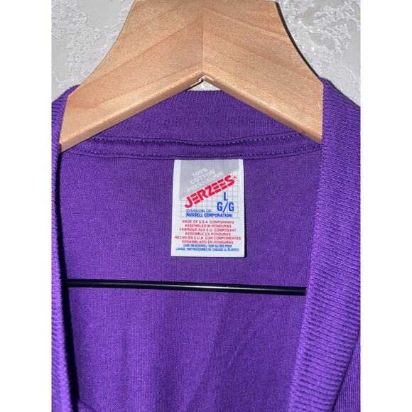Vintage Utah Shirt Wildflower Humminbird Purple Graphic Jerzees Tee VTG 90s L - Picture 7 of 10
